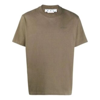 SS22 Tricou cu guler rotund și imprimeu, mânecă scurtă, versiune standard, verde