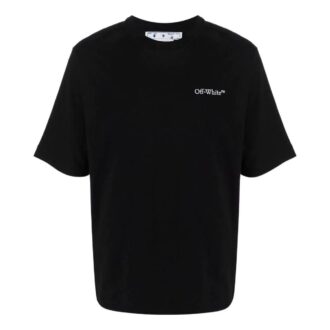 SS22 Tricou cu guler rotund, mâneci scurte și croială lejeră, negru
