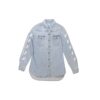 Temperature C/O Virgil Abloh Cămașă din denim pentru bărbați Temperature, albastru deschis