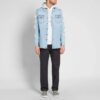 Temperature C/O Virgil Abloh Cămașă din denim pentru bărbați Temperature, albastru deschis