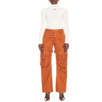 Top Off-White cu imprimeu logo, tip „a doua piele” „Alb”