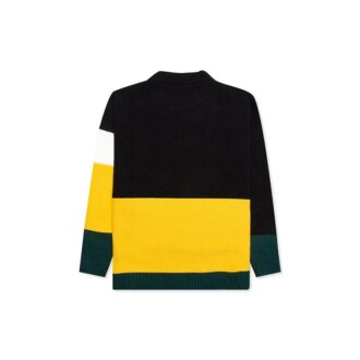 Tricot cu litere colorate Negru