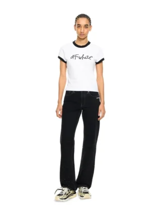 Tricou ajustat cu logo brodat