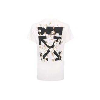 Tricou ajustat din bumbac Off-White Virgil Abloh, alb