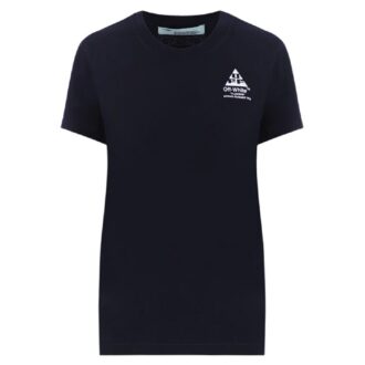 Tricou ajustat Off-White Carryover „Black Flower Pattems”