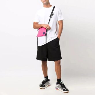 Tricou alb cu mânecă scurtă Off-White pentru bărbați, Caravaggio Arrow, culoare solidă