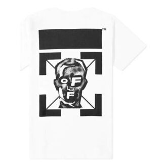 Tricou alb cu mâneci scurte și imprimeu cu litere
