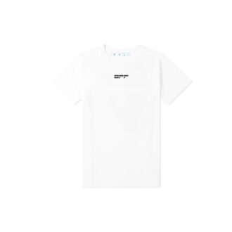 Tricou alb cu mâneci scurte și imprimeu cu litere