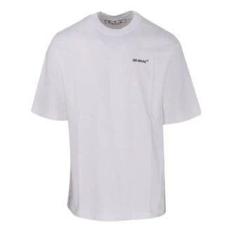 Tricou alb cu mâneci scurte și imprimeu cu litere din alfabet SS22