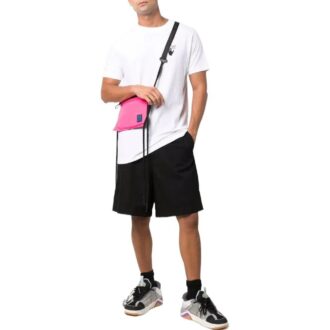 Tricou alb cu mâneci scurte Off-White pentru bărbați, colecția SS22, cu imprimeu logo pe piept