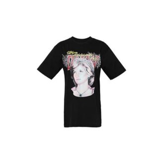 Tricou alb-murdar și negru Off-White