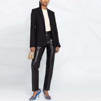 Tricou alb Off-White SS21, cu guler rotund, pantaloni scurți și croială slim