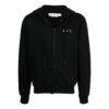 Tricou alb pentru bărbați Off-White SS22 Caravaggio cu fermoar, negru