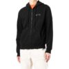 Tricou alb pentru bărbați Off-White SS22 Caravaggio cu fermoar, negru