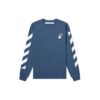 Tricou albastru cu mâneci lungi și imprimeu săgeată