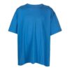 Tricou albastru pentru bărbați Off-White, cu guler rotund, mânecă scurtă, imprimeu logo mare pe spate