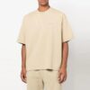 Tricou bej cu guler rotund și mâneci scurte Off-White pentru bărbați