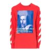 Tricou Bernini cu imprimeu cu dungi diagonale 2030 Roșu/Albastru