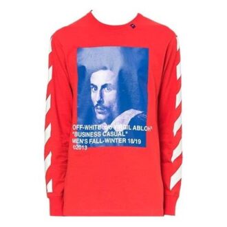 Tricou Bernini cu imprimeu cu dungi diagonale 2030 Roșu/Albastru