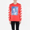 Tricou Bernini cu imprimeu cu dungi diagonale 2030 Roșu/Albastru