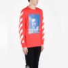Tricou Bernini cu imprimeu cu dungi diagonale 2030 Roșu/Albastru