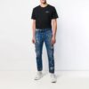 Tricou bărbătesc din bumbac cu mâneci scurte, pantaloni scurți, stil urban, negru
