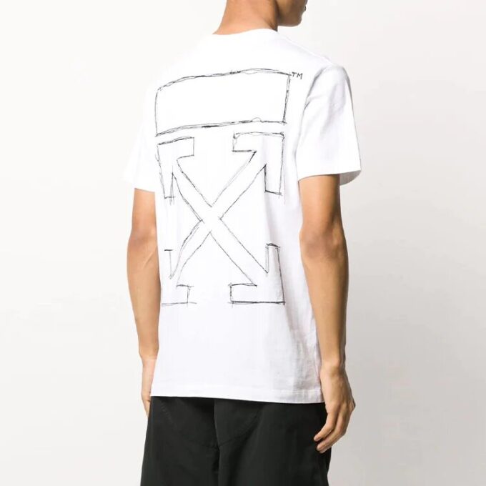 Tricou C/O Virgil Abloh „Alb”