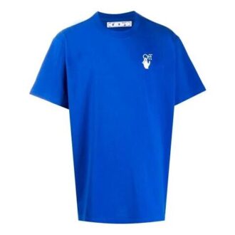 Tricou cu aplicație cu două săgeți pentru bărbați, albastru