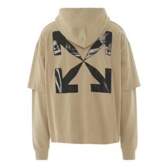 Tricou cu glugă dublă Caravaggio Arrow „Dark Sand”