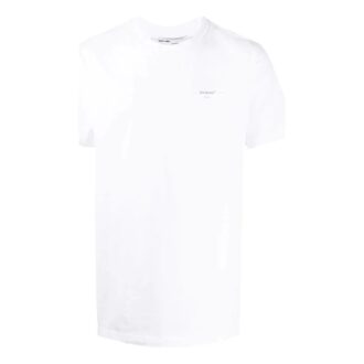 Tricou cu guler rotund, pantaloni scurți și logo mic, alb