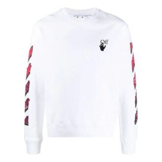 Tricou cu guler rotund pentru bărbați SS21 Marker Arrows, alb