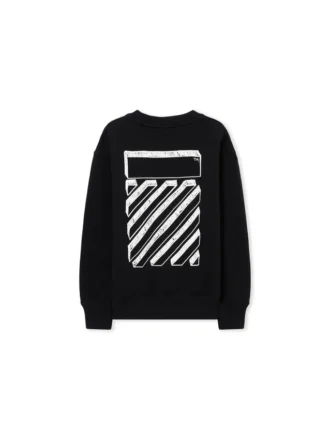 Tricou cu guler rotund Scribble Diagonal