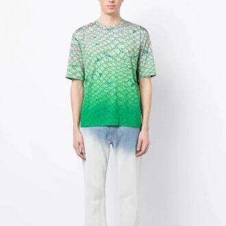 Tricou cu imprimeu Arrows și efect ombré