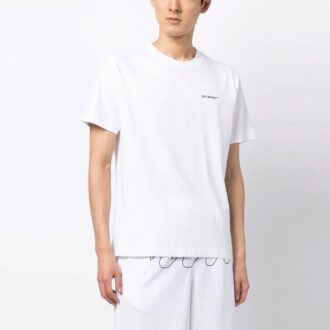 Tricou cu imprimeu logo în diagonală