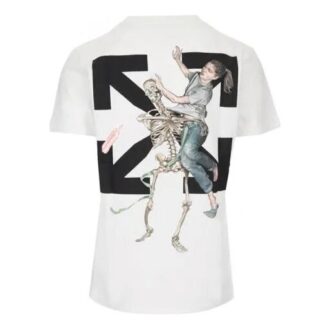 Tricou cu mânecă scurtă alb cu imprimeu Pascal