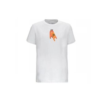 Tricou cu mânecă scurtă alb cu imprimeu Pascal