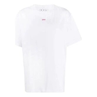 Tricou cu mânecă scurtă alb, cu imprimeu Stencil Arrows