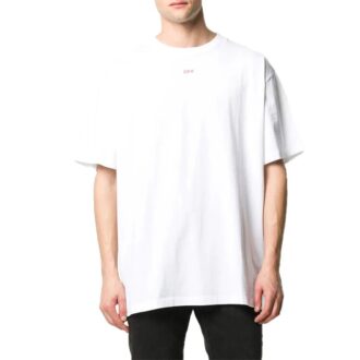 Tricou cu mânecă scurtă alb, cu imprimeu Stencil Arrows