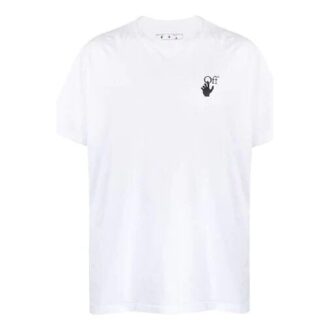 Tricou cu mânecă scurtă FW20 cu schelet uman și săgeată pentru bărbați, alb