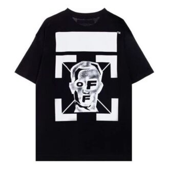 Tricou cu mânecă scurtă și imprimeu cu litere pe spate, negru