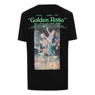 Tricou cu mânecă scurtă și imprimeu cu personaje scheletice, versiune standard, negru