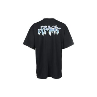 Tricou cu mânecă scurtă Liquid Over din anii ’90 „Negru/Albastru”