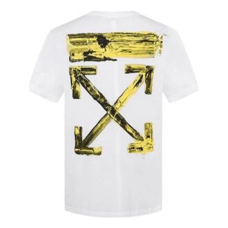 Tricou cu mânecă scurtă oversized cu imprimeu Gold Arrow