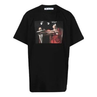 Tricou cu mânecă scurtă pentru bărbați cu logo Arrows schițat