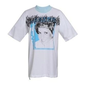 Tricou cu pantaloni scurți Off-White cu imprimeu Diana Princess