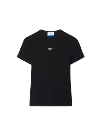 TRICOU DE BAZĂ CU MANȘETE RIBATE OFF STAMP