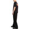 Tricou negru cu mânecă scurtă Off-White pentru bărbați din colecția SS22, cu imprimeu cu litere