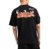 Tricou negru cu mânecă scurtă Off-White pentru bărbați din colecția SS22, cu imprimeu cu litere
